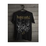 StüdyoÜmitTişört Rotting Christ Pentagram Metal Band Baskılı Penye Tişört