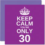 Stuff4 Erkekler ve kadınlar için eğlenceli doğum günü kartı – Keep Calm – eğlenceli Happy Birthday kartı, oğul, anne, erkek kardeş, kız, baba, kız kardeş, amca, teyze, kuzen, 145 mm x 145 mm