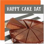 Stuff4 Erkekler ve kadınlar için eğlenceli doğum günü kartları – Happy Cake Day – erkek kardeş, kız kardeş, teyze, amca, anne, baba, oğul, kız evlat için doğum günü kartı, 145 mm x 145 mm, 16. 18. 21. 30.
