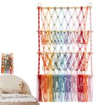 Stuffed Animal Holder, Üç Katmanlı Oyuncak Ağı Sallanan Yatak İçi Askı Dekoratif Düğmeler, Kız Odası Evi Oyun Odası Bebek Odası Depolama Ve Düzen Ürünleri