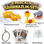 Stumbanng 8’li Sihirbazlık Seti (Kibrit, Defter, Halka, Kupa, İp, 3’lü Kart)