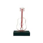 Stumbanng Obje Gitar Ahşap Standlı Biblo Dekoratif Ev Ofis Hediyelik