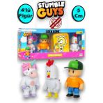 Stumble Guys 4'lü Aksiyon Figür Set - Ms Stumble He - Renkli
