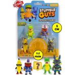 Stumble Guys Seri 1 - 3D Mini 1 I Surpriz Olan 5 Li Figur Seti - T-Rex Quarterback Banana Guy Anubis
