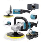 Sturdy 1200 Watt 6 Kademe Devir Ayarlı Polisaj Makinasi Zımpara Pasta Cila Makinesi Mavi