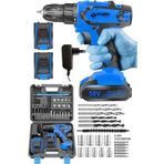 Sturdy 58V 6AH Lion Çift Akülü Turbo Şarjlı Vidalama Matkap + 27 Parça Uç