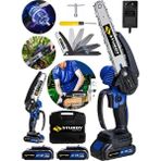 Sturdy Dal Budama 21 Volt Şarjlı El Testeresi Çift Zincir Çift Batarya Yeni Seri Extra Güçlü