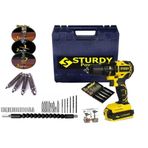 Sturdy Express Seri 58 V 6 Ah Metal Şanzumanlı Darbeli Li-Ion Çift Akülü 27 Parça Matkap