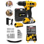 Sturdy Japon 58 V 6 Ah 2022 Nw Wod Seri Metal Şanzuman Şarjlı Çift Akülü Vidalama Matkap 27 Parça Set