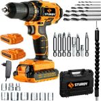 Sturdy Japon Technology 92 VF 12 Ah C-E-S Seri Darbeli Metal Şanzuman 27 Parça Şarjlı Çift Akülü Matkap