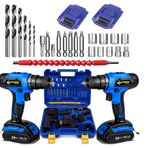 Sturdy New Model 54 V 6 Ah Lion Çift Akülü Turbo Conclusive 27 Parça Şarjlı Vidalama Matkap
