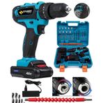Sturdy Power Tools 46 V 5.0 Amper Express Seri Çift Akülü 27 Parça Uç Şarjlı Vidalama Matkap