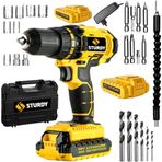 Sturdy Power Tools 48VF 5 mAh Lityum Çift Akülü New Seri Şarjlı Vidalama 27 Parça Uç Setli Matkap