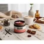 Stworkshop Glow – Özel Tasarım Vanilya Kokulu Mum (250GR) Doğal Vegan Soya Wax - 1 Adet