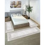 Sty Home Gri Dijital Baskılı 3 'Lü Yatak Odası Halısı Yolluk Takımı 80X150 2 Adet 80X300 1 Adet 13