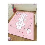 STY Home Oyun Çocuk Halısı Kaymaz Tabanlı Halı Makinede Yıkanabilir Halı Yolluk Pembe