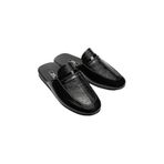STYLE G&C Collection 365 Erkek Ev Terliği - Siyah Deri Görünümlü Timsah Desen Klasik Terlik - Misafir ve Ev Kullanımı İçin Şık Tasarım (EU Ayakkabı Beden Sistemi, Yetişkin, Sayısal, Orta, 43)