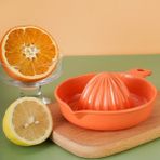 Style2 Turuncu Manuel Taşınabilir Narenciye Sıkacağı Mutfak Aletleri Plastik Portakal Limon Sıkacağı Meyve Sıkacağı Sıkacağı Makinesi Bardak Mutfak Aksesuarları (Yurt Dışından) - Renkli
