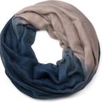 styleBREAKER Bayan Loop hortum şal çok renkli renk geçişli ve parıltılı, parıltılı şal, payetler, şal, bez 01017033, Koyu mavi-bej., Ölçü Birimi