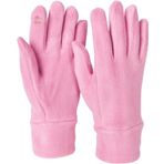 styleBREAKER Kadın dokunmatik ekran polar eldiven, tek renkli, sıcak parmak eldiveni, kış 09010047, Açık gül., Ölçü Birimi