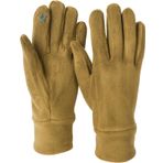 styleBREAKER Kadın dokunmatik ekran polar eldiven, tek renkli, sıcak parmak eldiveni, kış 09010047, Zeytin yeşili., Ölçü Birimi