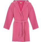 Stylishome Kapşonlu Müslin Çocuk Bornozu - Fuşya - 3 - 4 Yaş