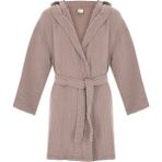 Stylishome Kapşonlu Müslin Çocuk Bornozu - Gülkurusu - 5 - 6 Yaş