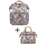 Stylo Paris Anne Bebek Bakım Çantası Ve Isı Yalıtımlı Beach Bag Termos Çanta-2'Li Takım