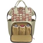 Stylo Paris Anneye Özel Suya Dayanıklı Bebek Bakım Sırt Çantası - 42x28x16 cm, %100 Polyester, Termal Bölmeli - Kahverengi