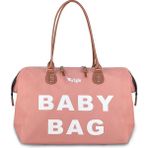 Stylo Pudra Pembe Baby Bag Anne Bebek Bakım Çantası