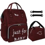 Stylo Star Just For Baby Takım Anne Bebek Bakım + Sırt Çantası - Bordo