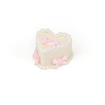 Stylor Coquette Oda Dekoru Estetik, Kalp Kek Şekilli Soya Mumu Dekoratif Mum Daire için Pembe Fiyonklu Dekoratif Mum, Kız Gibi Kawaii Banyo Dekoru için Sevimli Şeyler. (5 oz, Vanilya Kreması Kokulu)