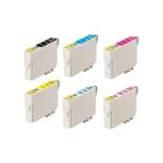 Stylus Photo RX685 Uyumlu 6 Renk Muadil Kartuş Seti T0801-T0802-T0803-T0804-T0805-T0806 - Renkli