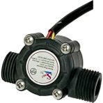 Su Akış Sensörü- Debi Ölçer - Akış Ölçer - Türbin Debimetre DN25-1 - Ahşap