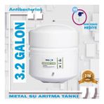 Su Arıtma Cihazı 12 Lt 3.2 Galon Çelik Su Arıtma Deposu Tankı (Beyaz)