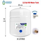 Su Arıtma Cihazı Çelik Su Tankı 2.2 Galon 8lt Tank