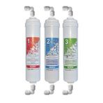 Su Arıtma Cihazı Inline 3lü Filtre Set,Kaplı Kasalar İçin Filtre