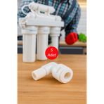 Su Arıtma Cihazı Membran Filtre Kabı Dirseği 1/8 Inç Dış Diş TDFW123