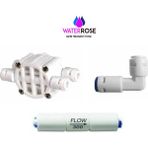 Su Arıtma Cihazı Yenileme Kiti Shut Off - Flow - Check Valf Quick - Beyaz