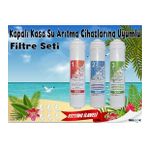Su Arıtma Filtre Seti 3'lü Inline Set kapalı kasalar için uyumludur