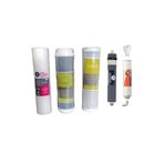Su Arıtma Filtresi 5 Li Set 10" inch 3 Ön Kömür Granül Aktif Karbon Filtre Post Karbon Tatlandırıcı Coconut Filtre Aqualine Platinum 1812 Membran Filtre 80 GPD Esli
