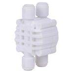 Su Arıtma Shut Off Valf 4 Dört Yollu Şatof Vana Quick 1/4 inç