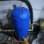 Su Basıncı Tankı, Dikey Su Basıncı Depolama Tankı, Basınç Göstergesi ve Anahtarlı 120L PE Su Konteyneri, Dayanıklı Su Basınçlı Kap (H90cm x W45cm) - Ev ve Bahçe Kullanımı için İdeal