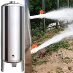 Su Basıncı Tankı, Paslanmaz Çelik 15gal Kuyu Suyu Basınçlı Tank, Hava Tahliye Vanalı Dikey Basınçlı Depolama, Sığ Kuyu Pompası için Montaj Kiti - Ev Kullanımı (100L/26.4Gal)