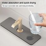 Su Emici Lavabo Kenar Matı – Kaymaz Mutfak Tezgah Matı, Musluk Damlama Tutucu, Lavabo Sıçrama Koruyucu, Banyo ve Sünger Tutucu Mat, Su Geçirmez ve Dayanıklı Banyo Matı, Kaymaz Tezgah Mat - 0 Siyah - Option-1