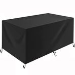 Su geçirmez 190x130x85cm Bahçe için Dış Mekan Mobilya Örtüleri Yükseltilmiş Oxford 420D Malzeme Masa ve Sandalyeleri Yağmur ve Güneşten Korur Rattan Mobilya Örtüsü Dış Mekan Kullanımı için