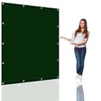 Su geçirmez 3,2 x 3,2 m (10,5 x 10,5 ft) Ücretsiz Halatlı UV Bloklu, Hava Koşullarına Dayanıklı Gölge Ağı, Halı Yüzme Bitkileri için Koyu Yeşil