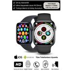 Su Geçirmez 45mm T700s Simli Watch 7 Ios Android Sağlık Sensörlü Bluetooth Aramalı Alarm Akıllı Saat