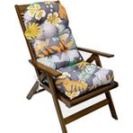 Su geçirmez Adirondack Sandalye Minderi - Bahçe ve Veranda için Yastıklı Dış Mekan Koltuk Minderi - Katlanır Salon Sandalye Minderi - Gri 01 - Rahat ve Dayanıklı