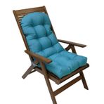 Su geçirmez Adirondack Sandalye Minderi Dış Mekan Yumurta Sandalye Pedi Bahçe Bank Koltuk Minderi Dayanıklı Veranda Mobilya Yastık Kubbe ve Oxford Mavi 110 Boyut Avlu ve Avlu için Mükemmel.